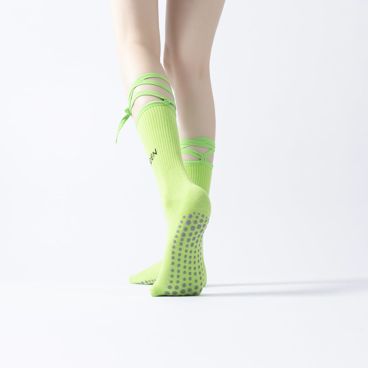 ZoraSocks Wraparound Knee-High Pilates Grip Socks