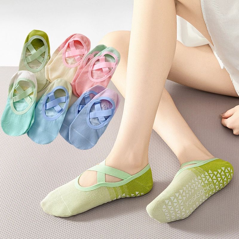 ZoraSocks Gradient Cross-Strap Non-Slip Yoga Socks