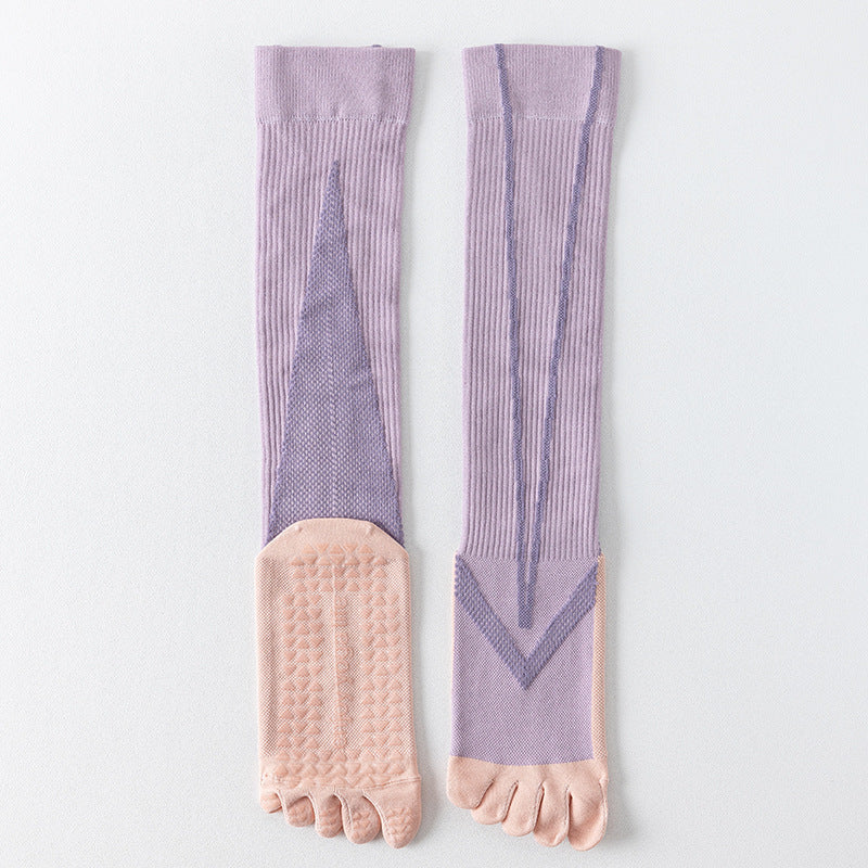ZoraSocks Support-Fit Knee-High Five-Toe Grip Socks