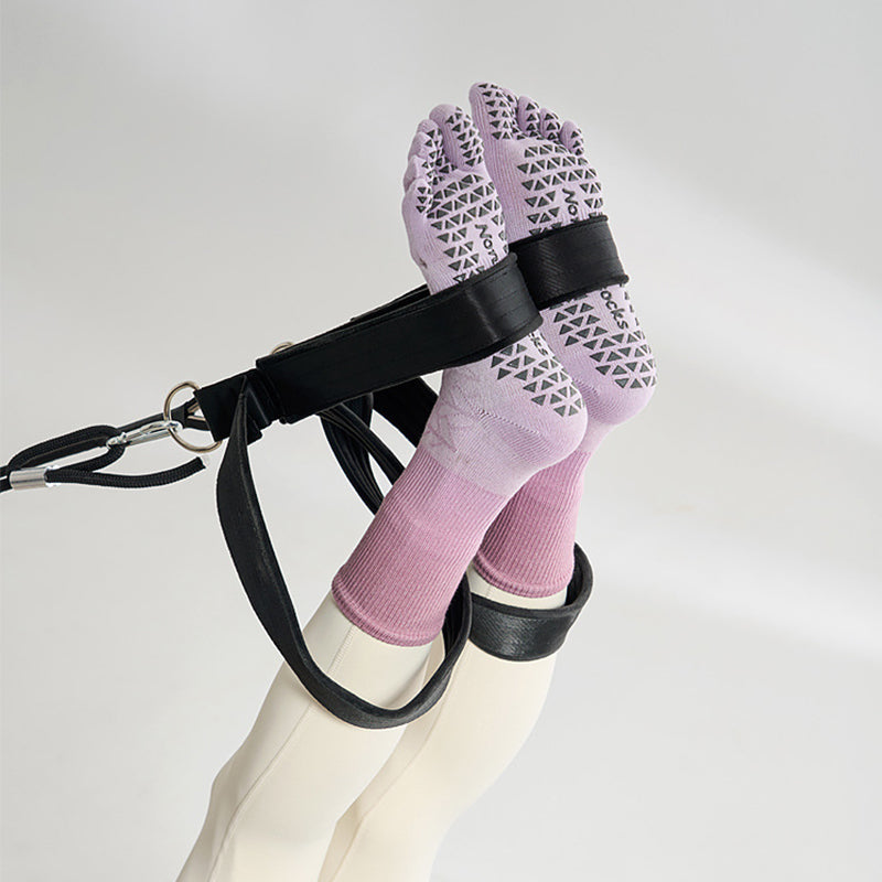 ZoraSocks Mid-Calf Five-Toe Pilates Grip Socks