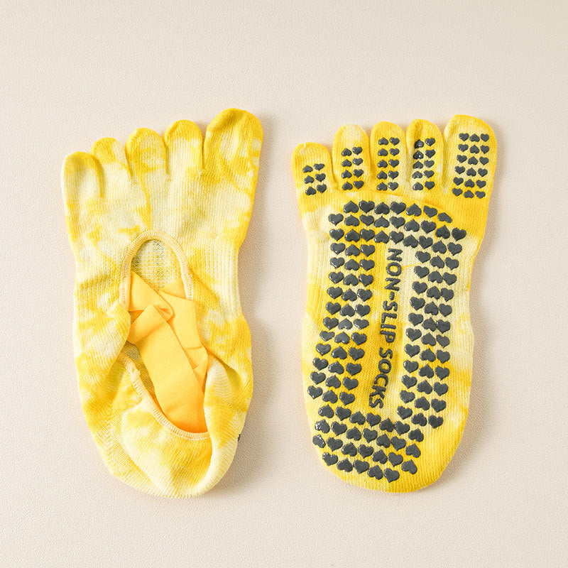 ZoraSocks Tie-Dye Five-Toe Grip Socks