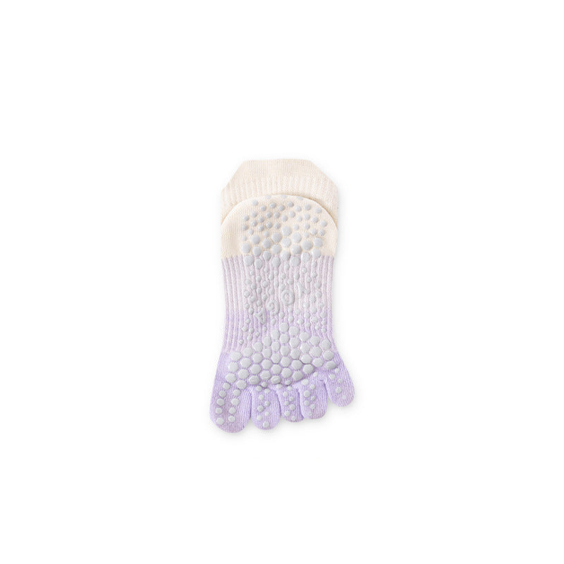 ZoraSocks Soft Gradient Five-Toe Grip Socks