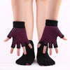 ZoraSocks Striped Five-Toe Grip Socks & Gloves Set