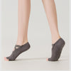 ZoraSocks Cross-Strap Half-Toe Pilates Grip Socks