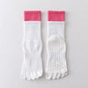 ZoraSocks Mid-Calf Non-Slip Five-Toe Yoga Grip Socks