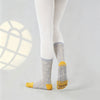 ZoraSocks Floral Mid-Calf Five-Toe Grip Socks