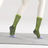 ZoraSocks Floral Mid-Calf Five-Toe Grip Socks