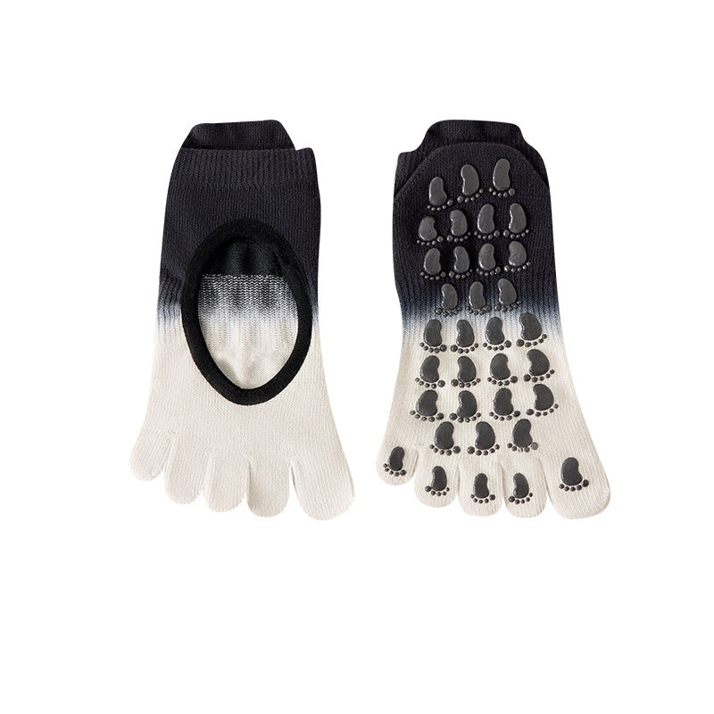 ZoraSocks Mid-Calf Five-Toe Pilates Grip Socks