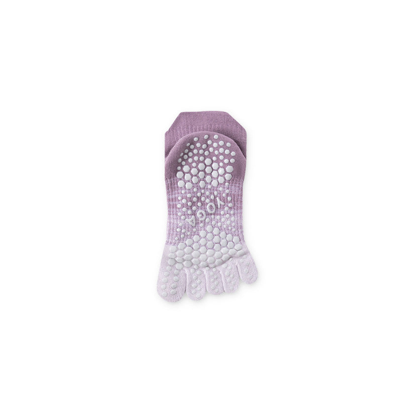 ZoraSocks Soft Gradient Five-Toe Grip Socks