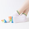 ZoraSocks Five-Toe Colorful Non-Slip Yoga Socks
