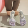 ZoraSocks Cotton Five-Toe Non-Slip Yoga Socks