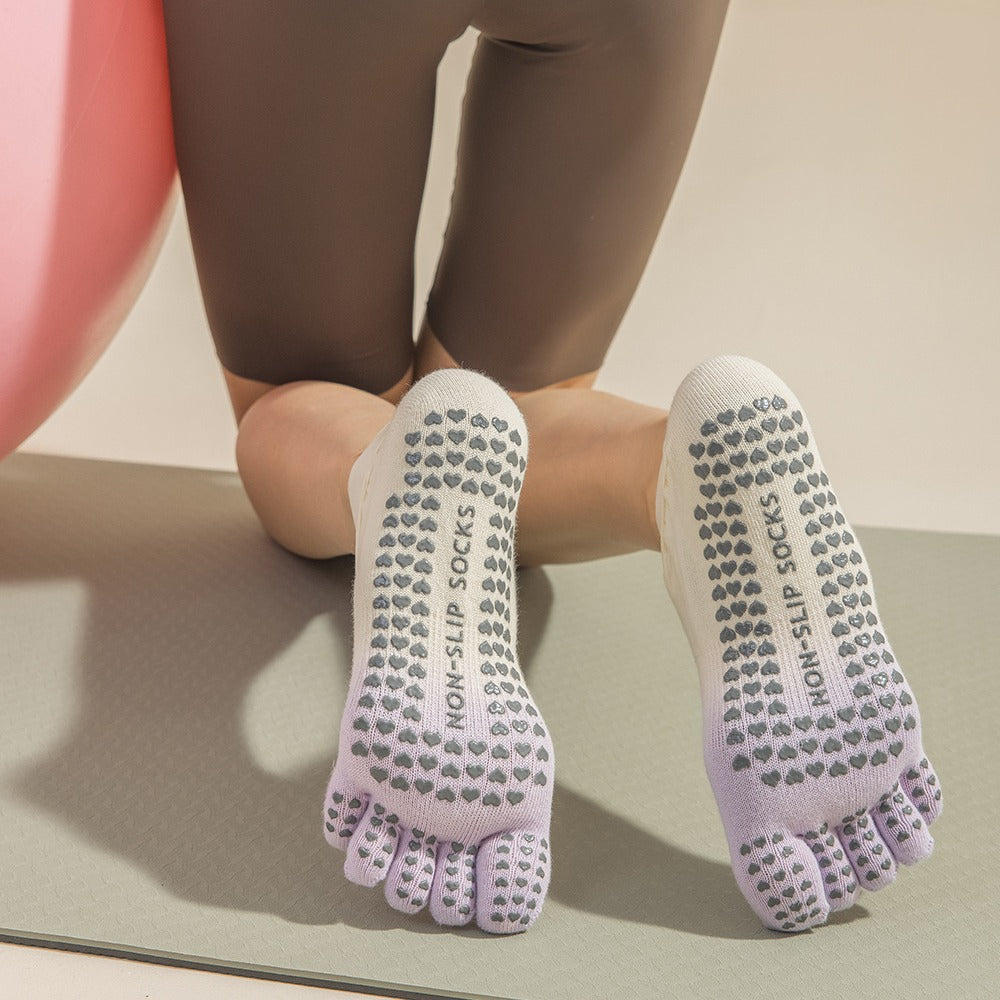 ZoraSocks Air Open-Top Five-Toe Pilates Grip Socks