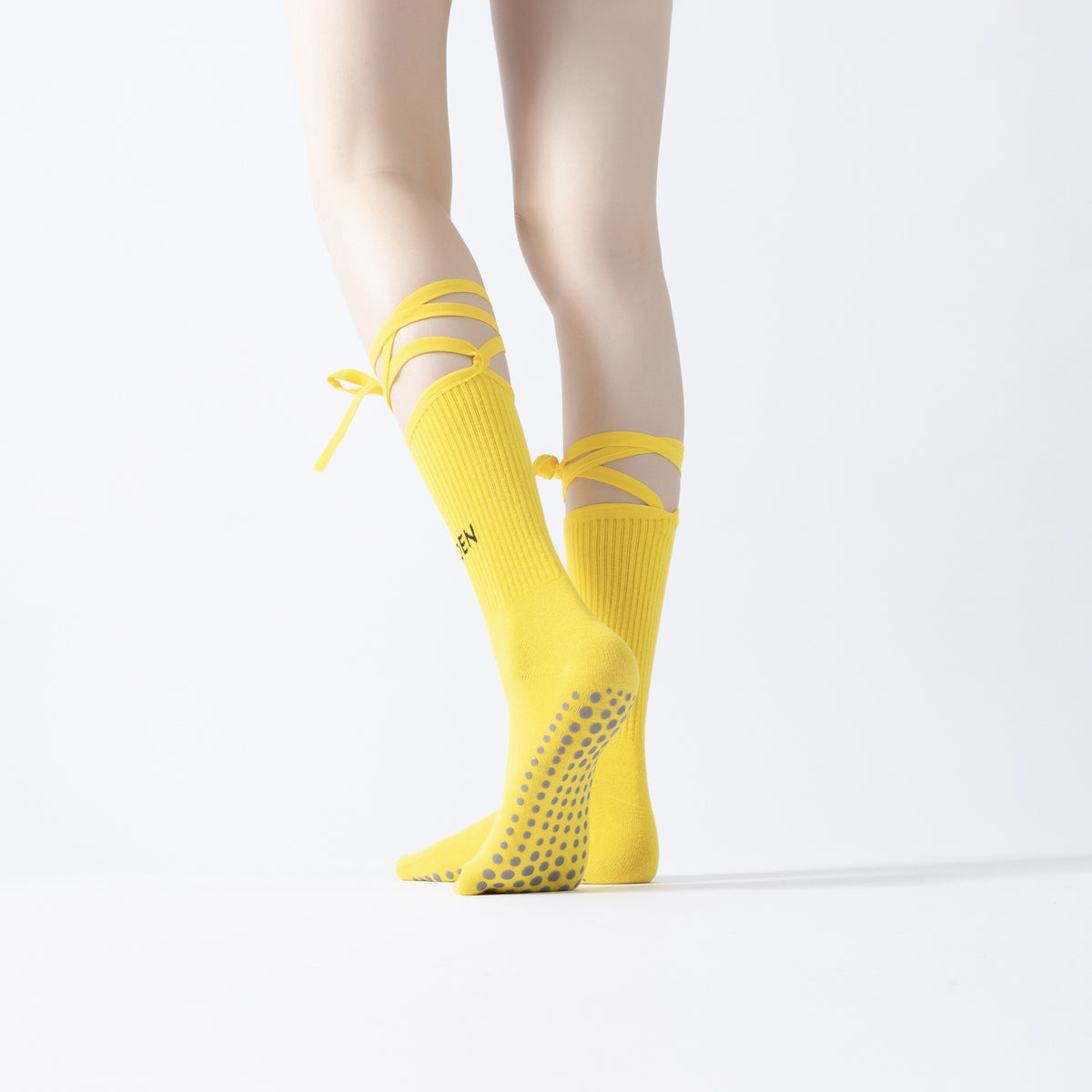 ZoraSocks Wraparound Knee-High Pilates Grip Socks