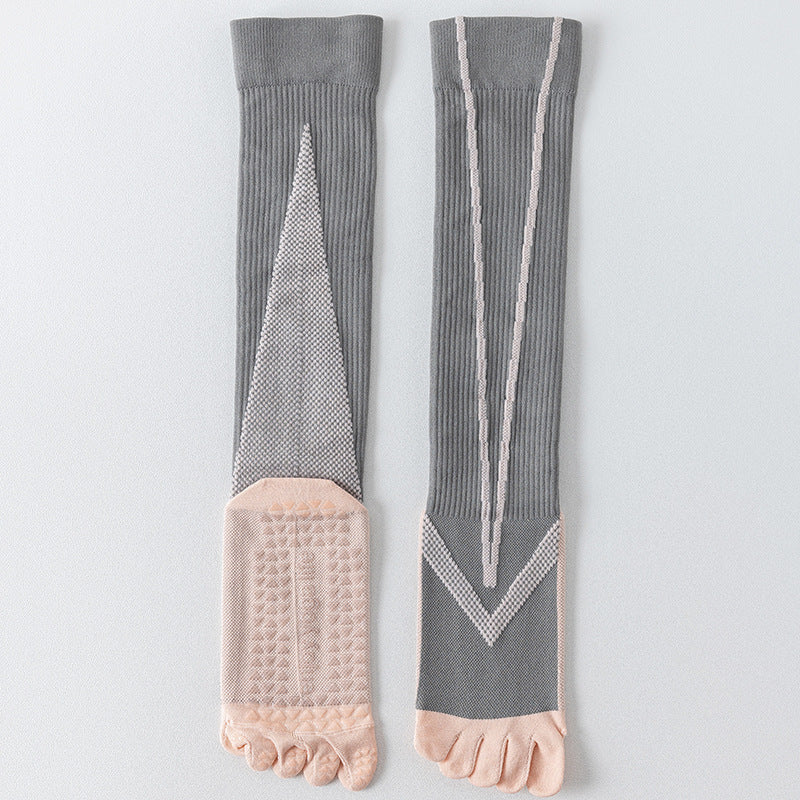 ZoraSocks Support-Fit Knee-High Five-Toe Grip Socks