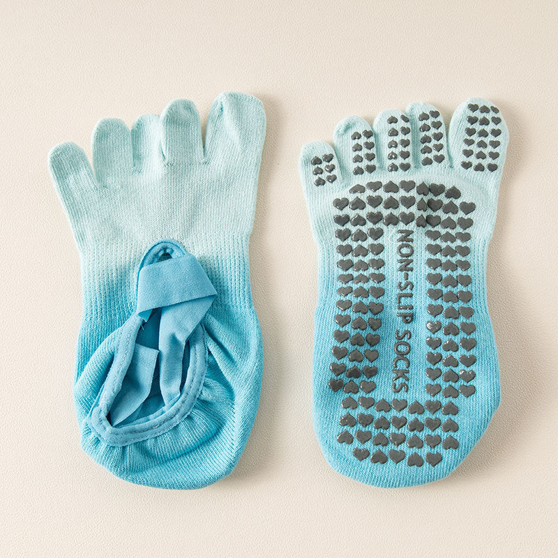 ZoraSocks Air Open-Top Five-Toe Pilates Grip Socks