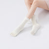 ZoraSocks Lace Trim Five-Toe Non-Slip Yoga Socks for Women