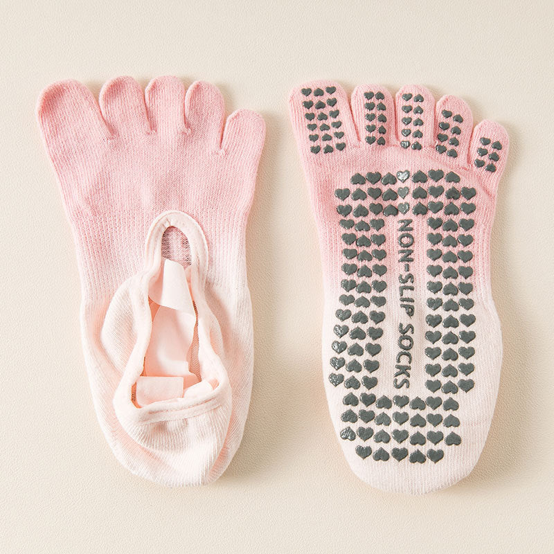 ZoraSocks Air Open-Top Five-Toe Pilates Grip Socks