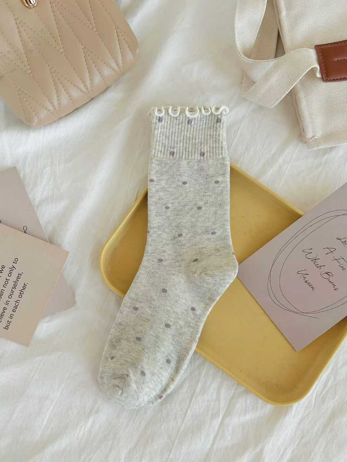 Women's Retro Speckled Slouch Crew Socks