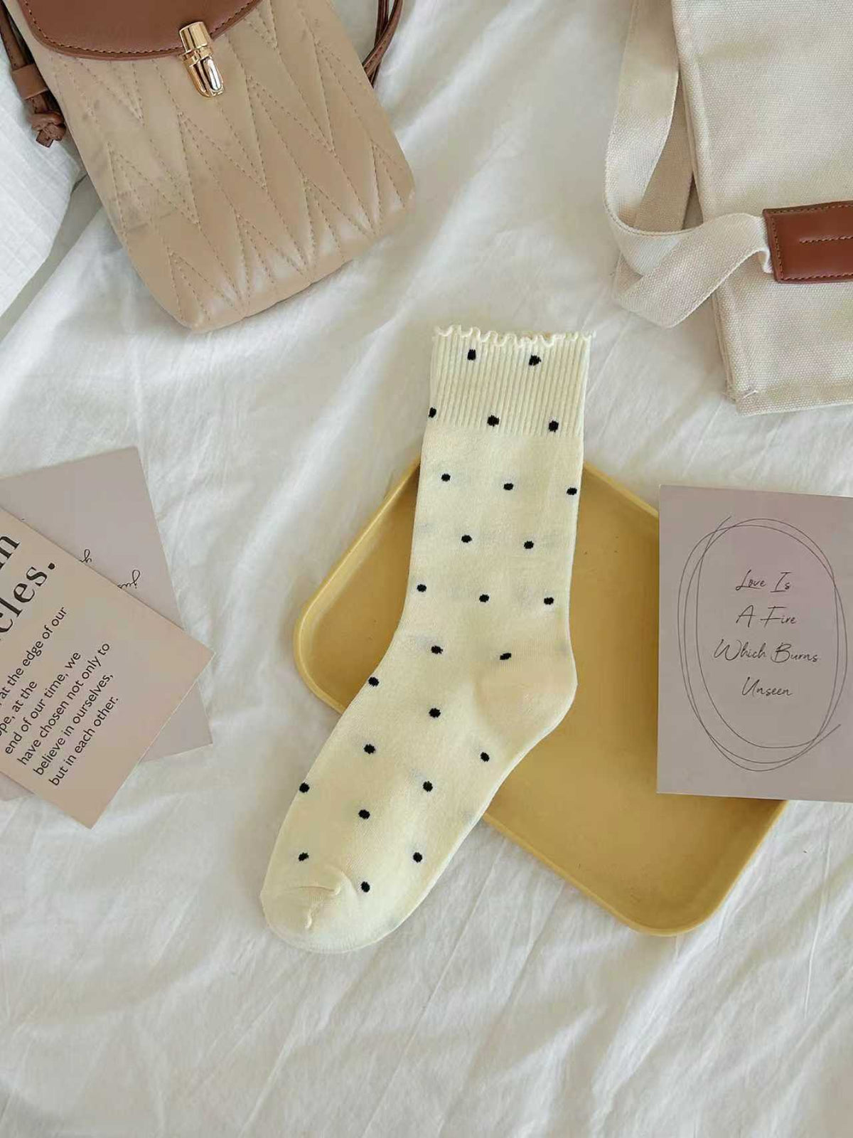 Women's Retro Speckled Slouch Crew Socks