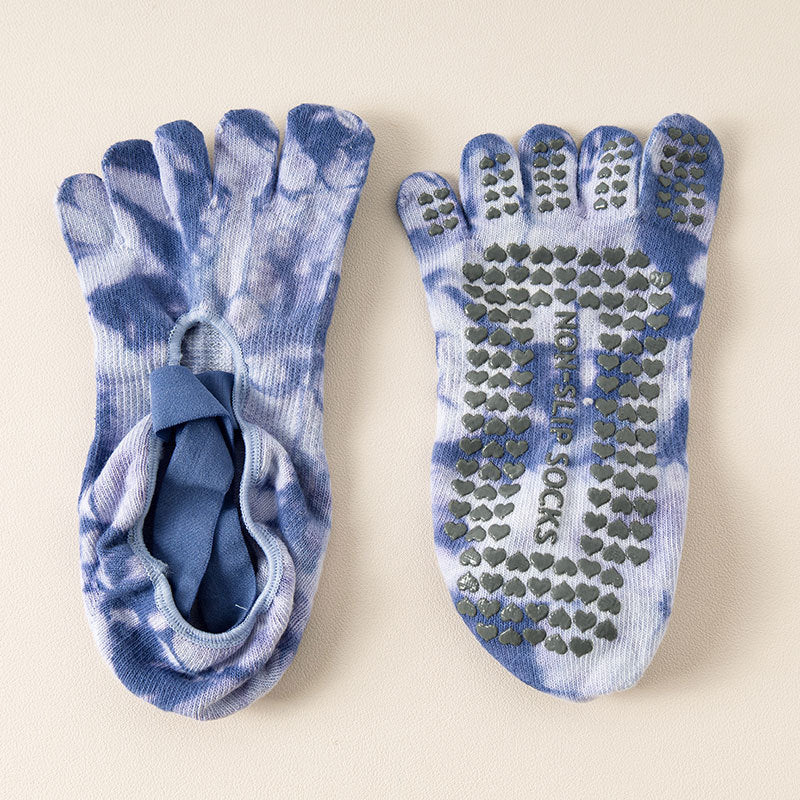 ZoraSocks Tie-Dye Five-Toe Grip Socks