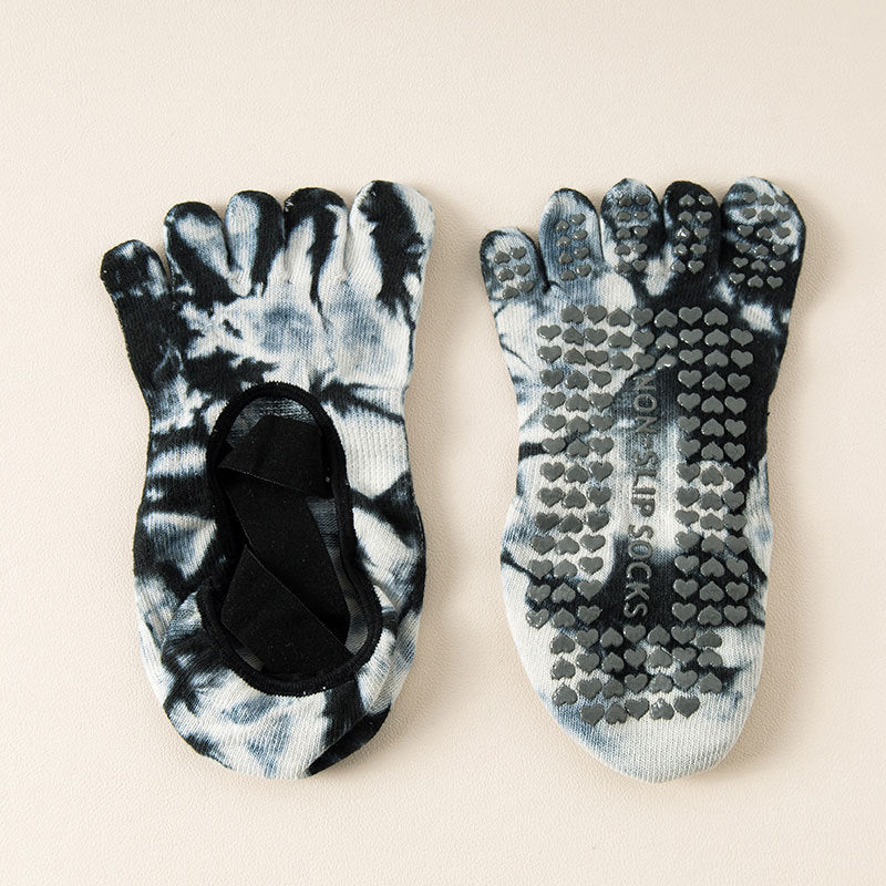 ZoraSocks Tie-Dye Five-Toe Grip Socks