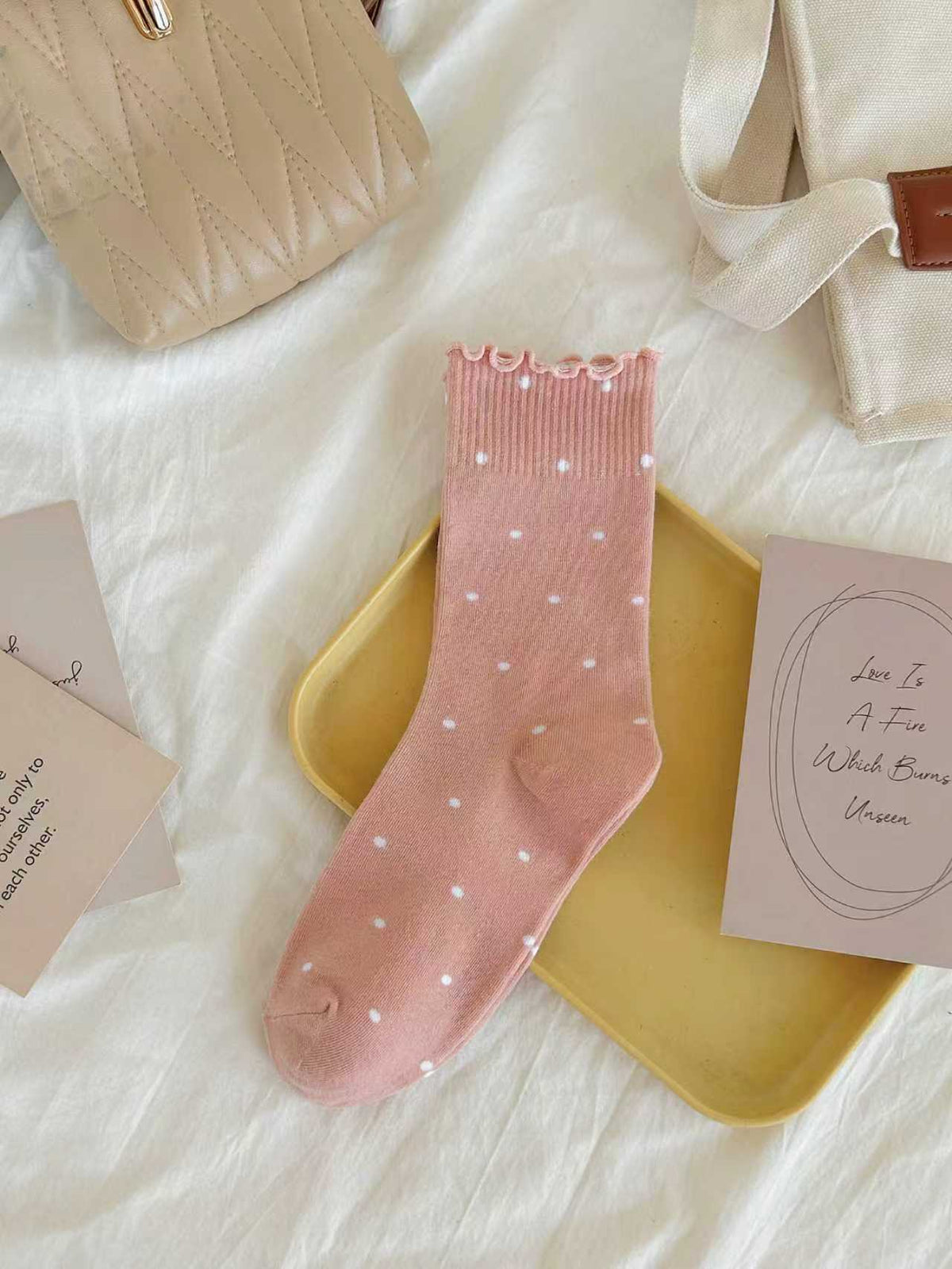 Women's Retro Speckled Slouch Crew Socks