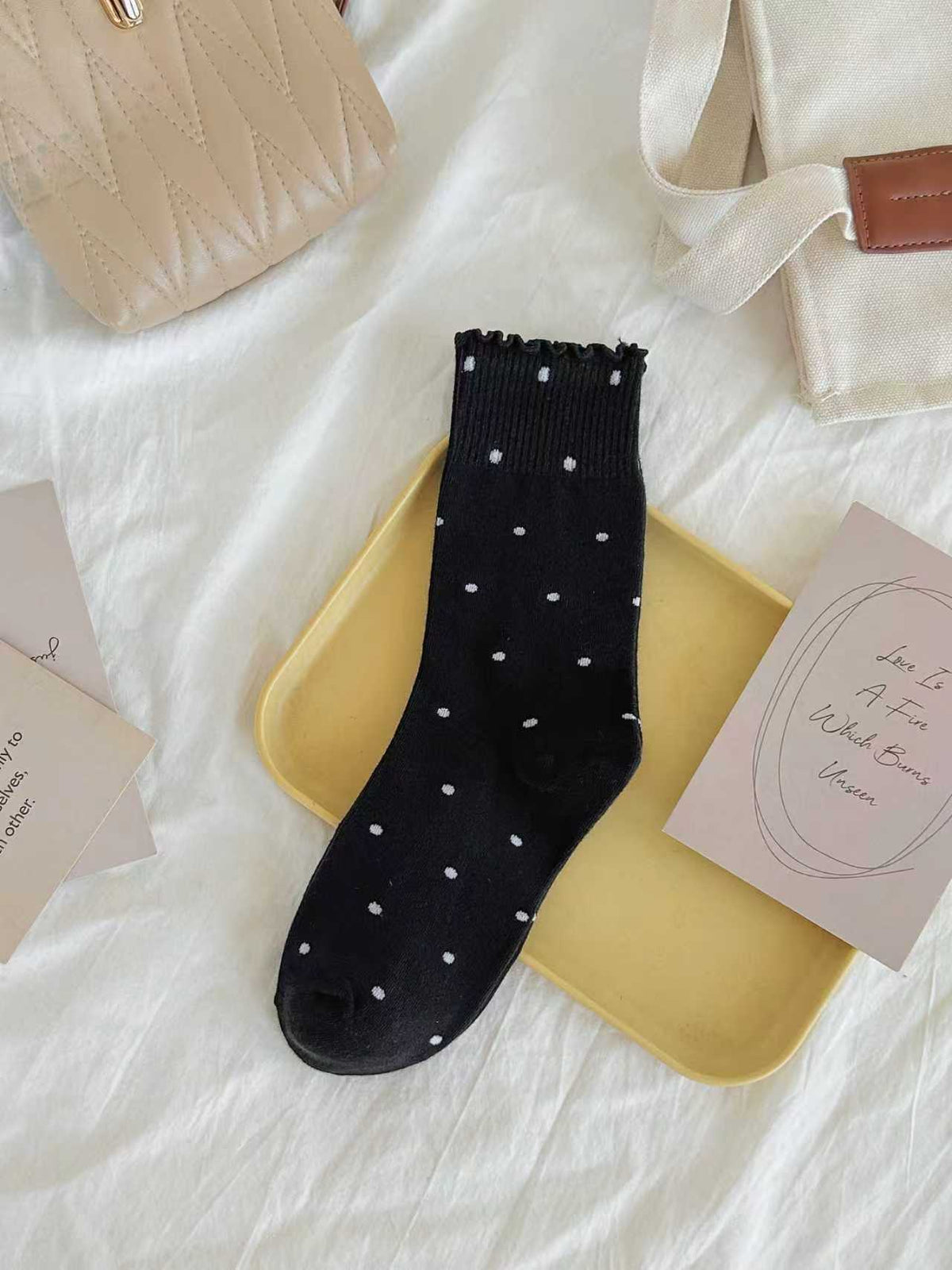 Women's Retro Speckled Slouch Crew Socks