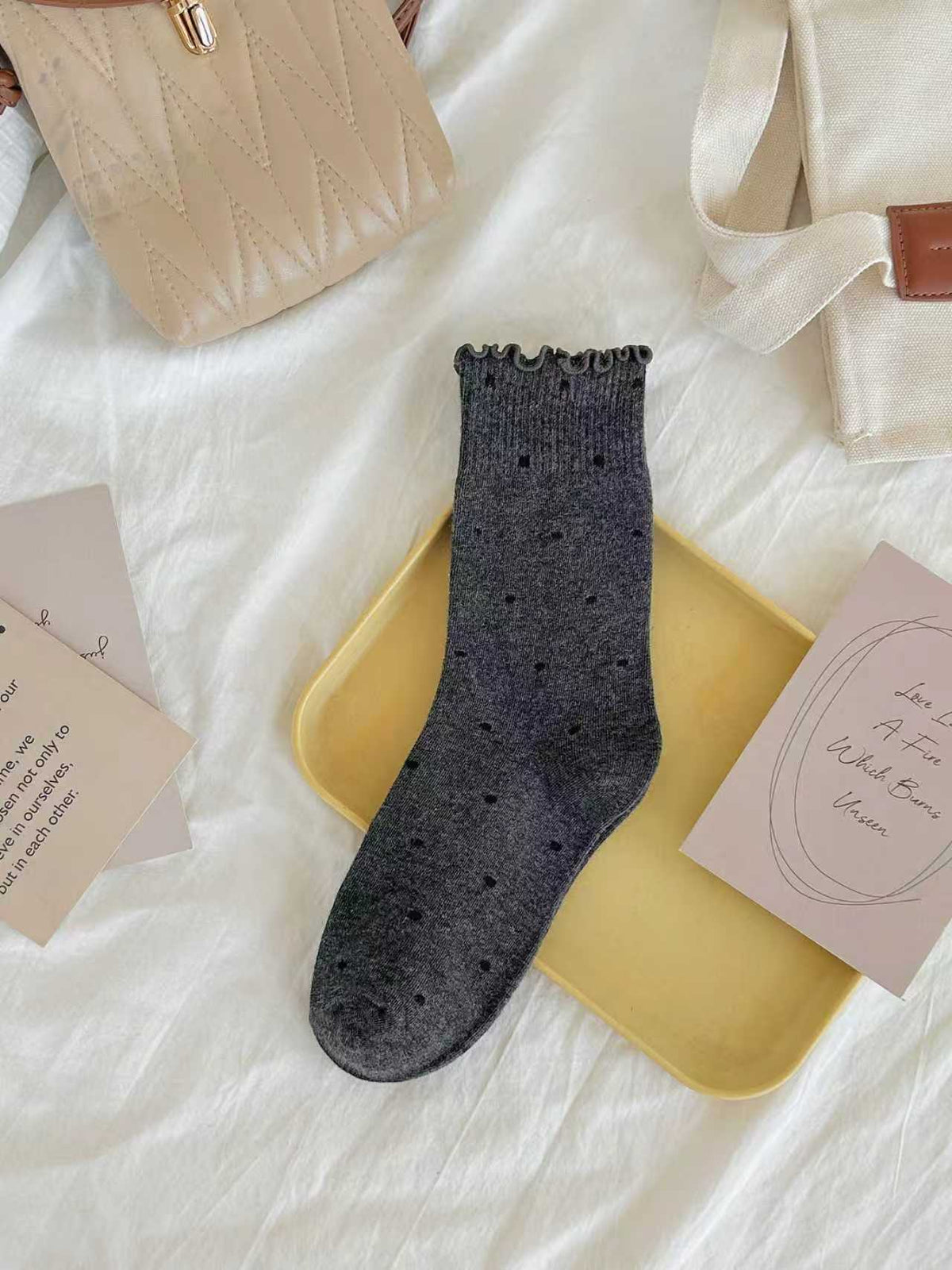 Women's Retro Speckled Slouch Crew Socks
