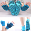 ZoraSocks Striped Five-Toe Grip Socks & Gloves Set