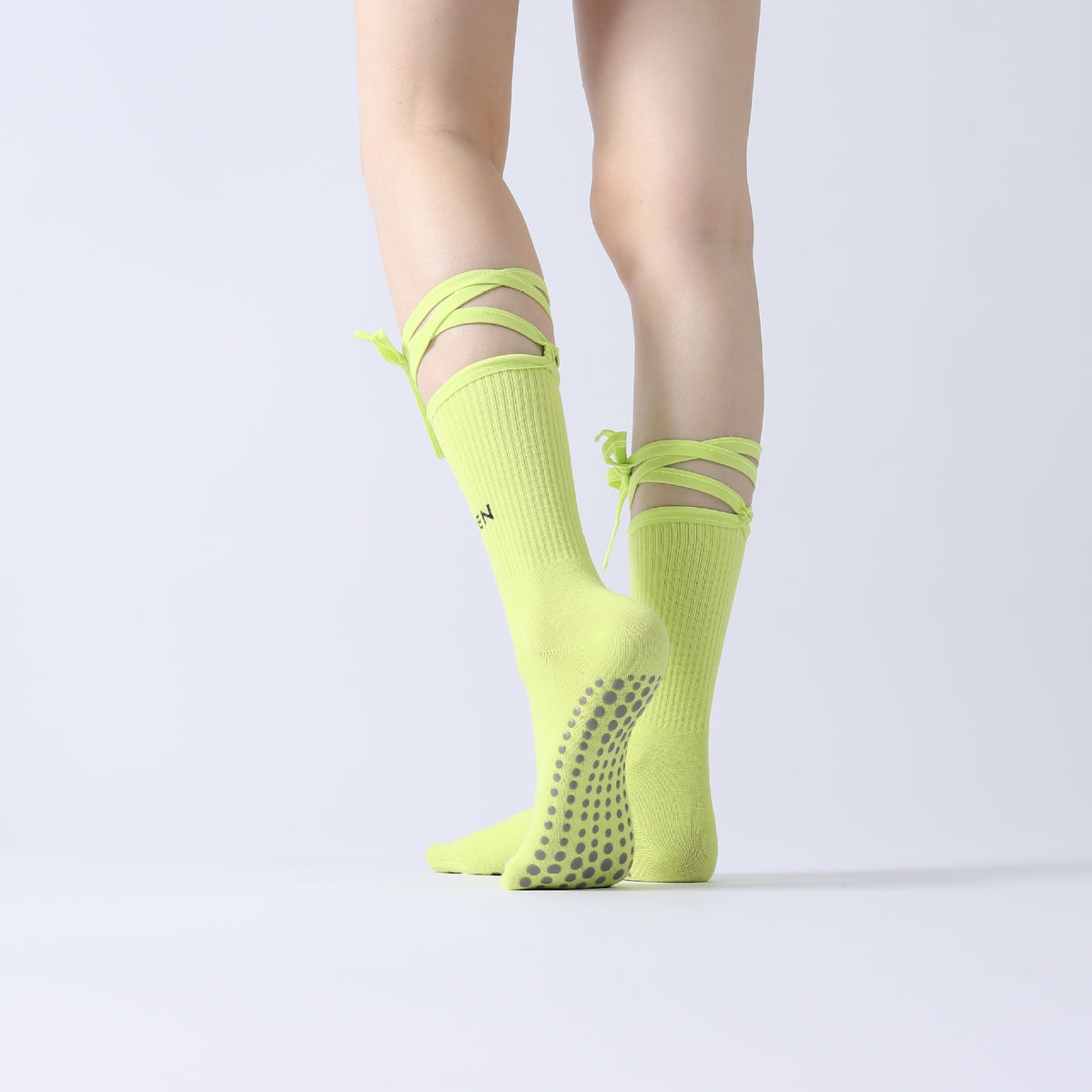 ZoraSocks Wraparound Knee-High Pilates Grip Socks