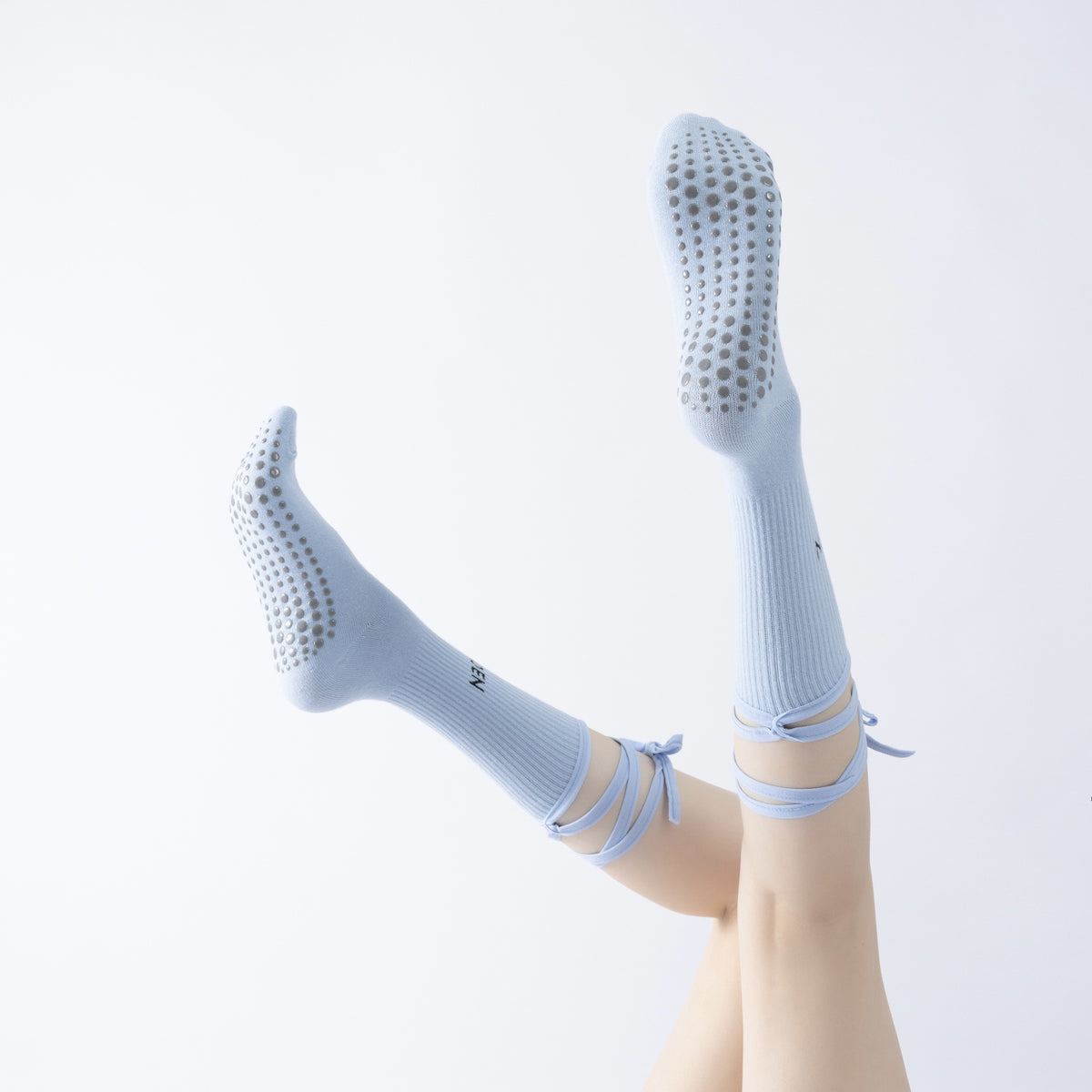 ZoraSocks Wraparound Knee-High Pilates Grip Socks