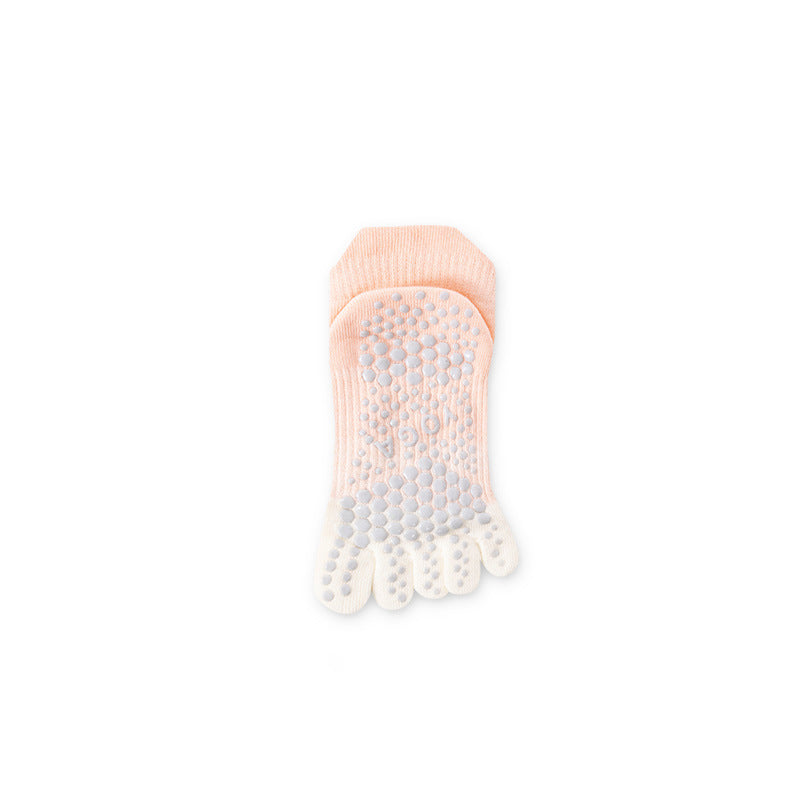 ZoraSocks Soft Gradient Five-Toe Grip Socks