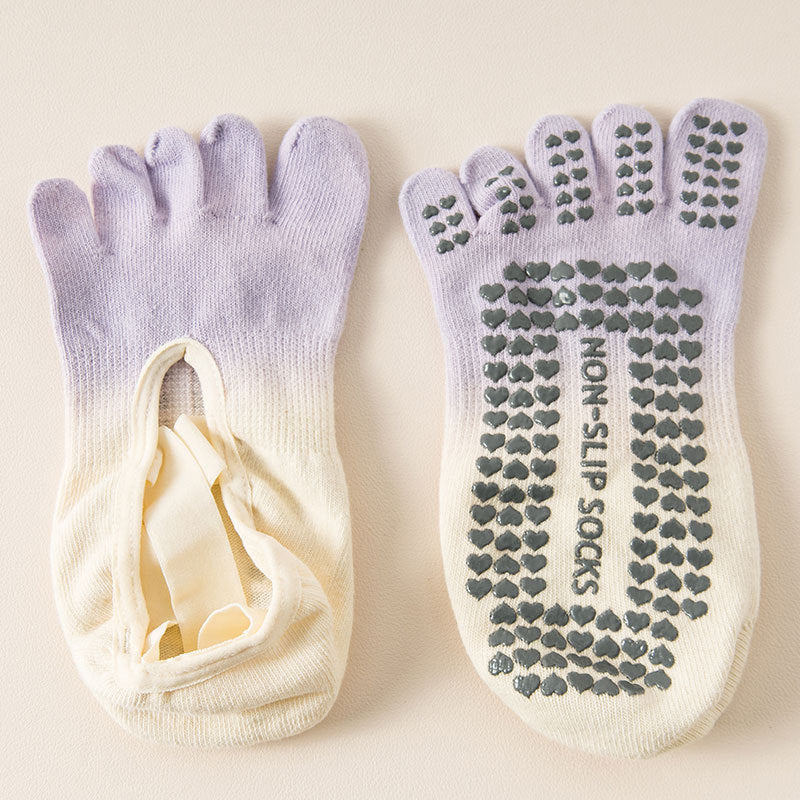 ZoraSocks Air Open-Top Five-Toe Pilates Grip Socks