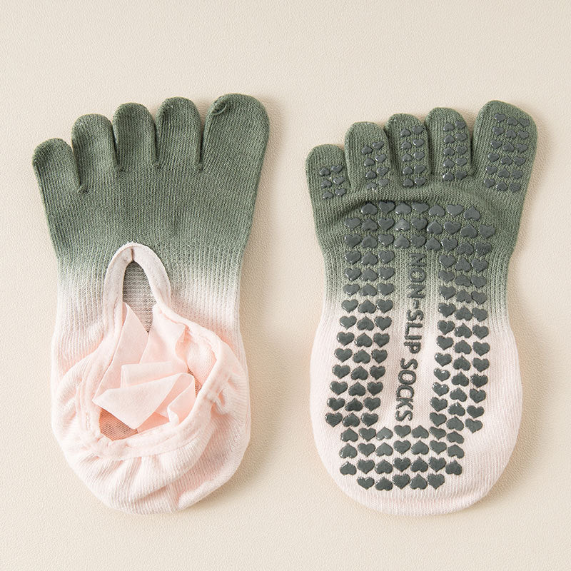 ZoraSocks Air Open-Top Five-Toe Pilates Grip Socks
