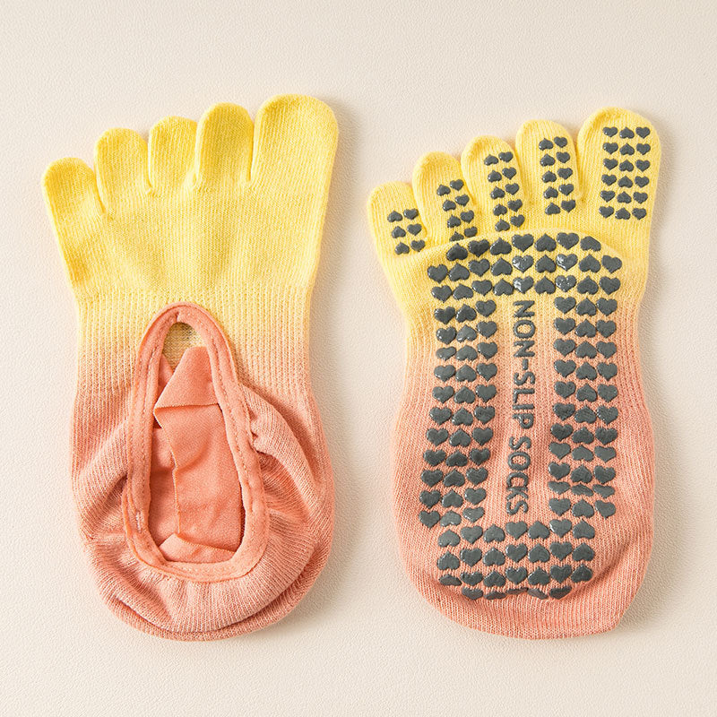 ZoraSocks Air Open-Top Five-Toe Pilates Grip Socks