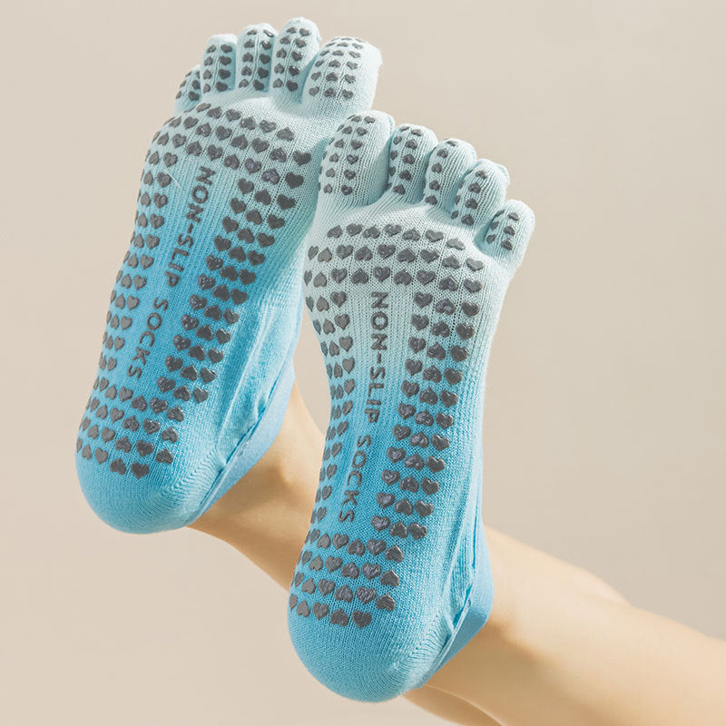 ZoraSocks Air Open-Top Five-Toe Pilates Grip Socks