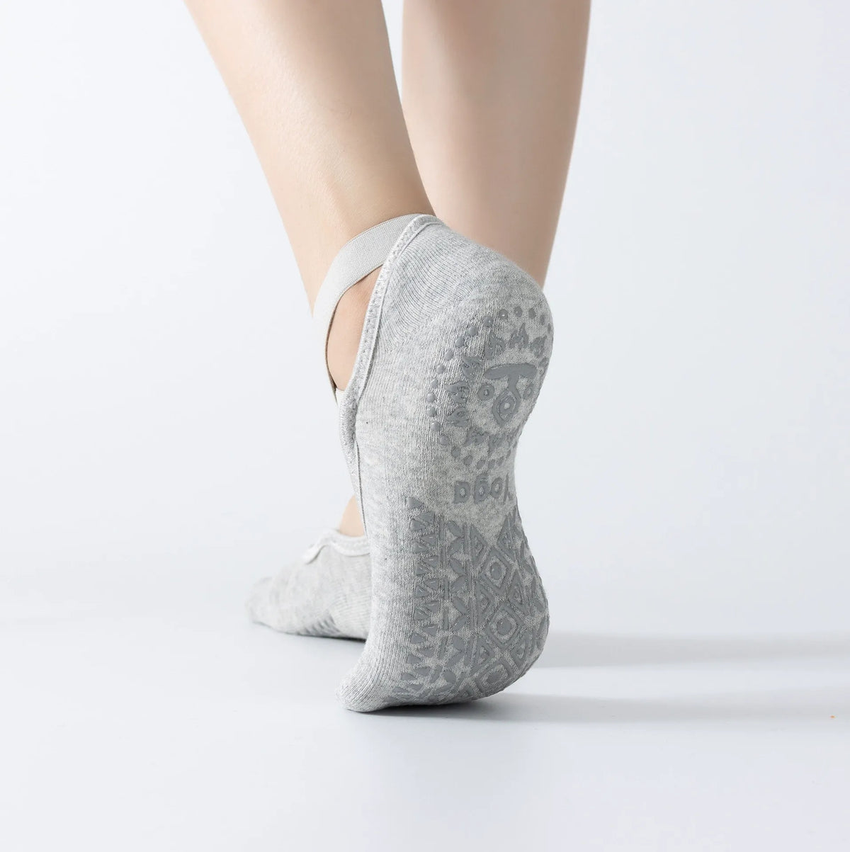 ZoraSocks Luna Cross-Strap Pilates Grip Socks