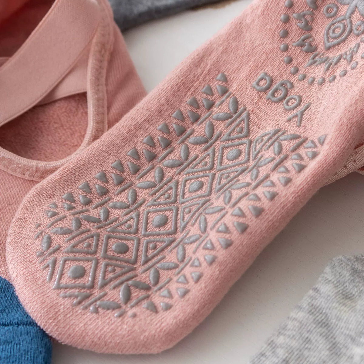 ZoraSocks Luna Cross-Strap Pilates Grip Socks