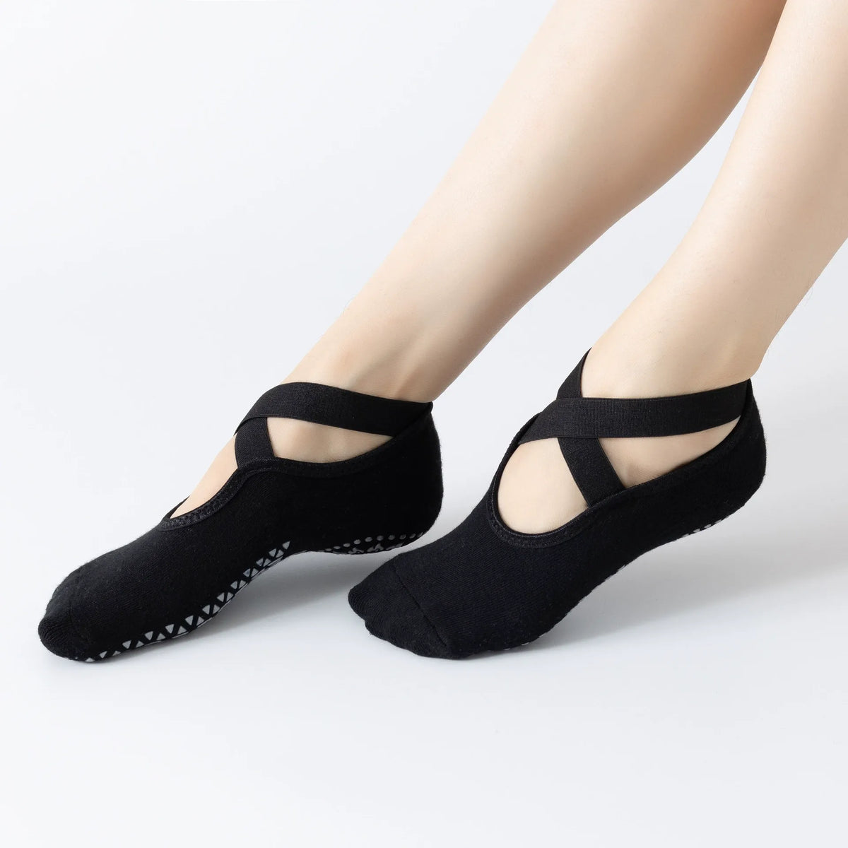 ZoraSocks Luna Cross-Strap Pilates Grip Socks