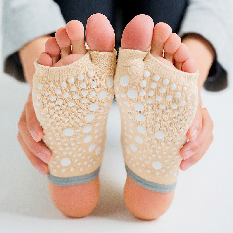 ZoraSocks Air Crew Half-Toe Pilates Grip Socks