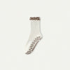 ZoraSocks Scallop Cuff Pilates Grip Socks