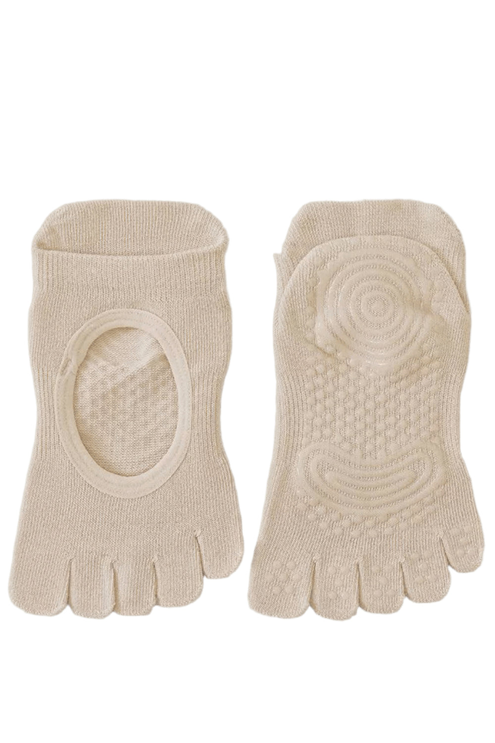 ZoraSocks Cut-Out Five-Toe Pilates Grip Socks