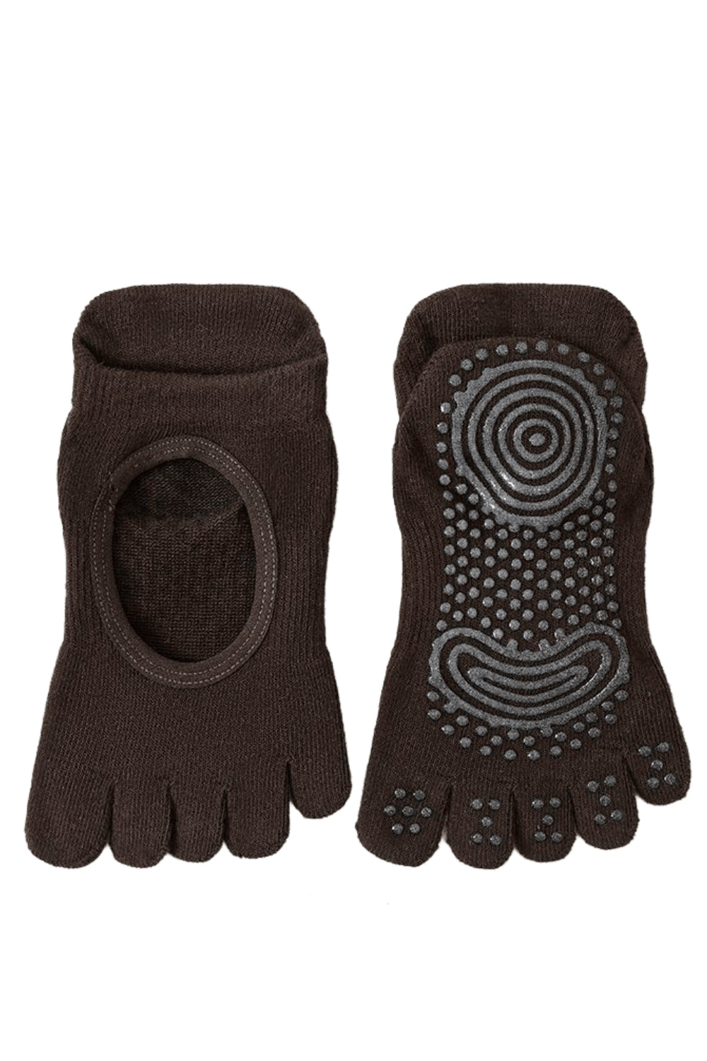 ZoraSocks Cut-Out Five-Toe Pilates Grip Socks